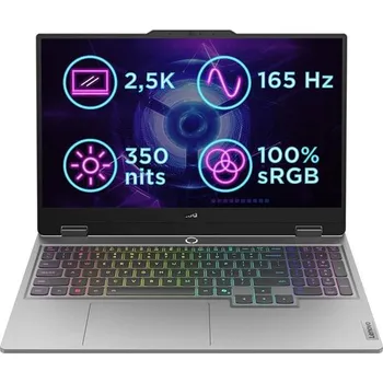 Notebook Lenovo LOQ 15IRX10 i7-14700HX/32GB/SSD 1TB/15,6"/IPS/WQHD/165Hz/350nitů/RTX5060 8GB/245W/bez OS/šedá