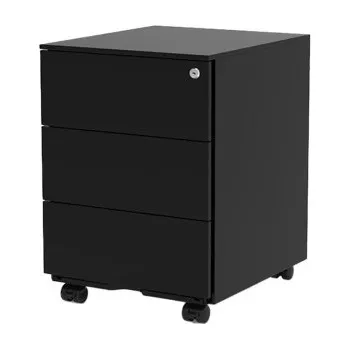 Policová skříň Pojízdná zásuvková skříňka RC2B se 3 zásuvkami, černá - A FLEXISPOT
