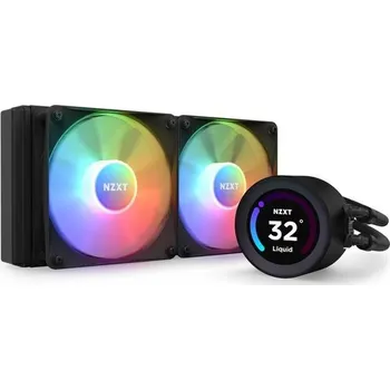 PC ventilátor NZXT vodní chladič Kraken 240 ELITE RGB / 2x120mm RGB fan / 4-pin PWM / LCD disp. / 6 let