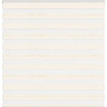 Roleta vidaXL Zebra roleta 140x100 cm šířka látky 135,9 cm polyester [4014113] Barva: Mramorově béžová