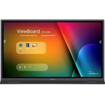Monitor ViewSonic Flat Touch Display IFP6552-1B/ 65"/ UHD / 16/7 /400cd / Android 8-64/ OPS/ HDMI/ VGA/ DP/ HDMIout/ USB-C