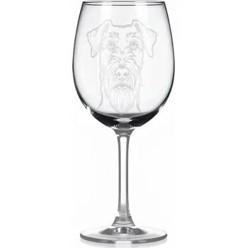 Sklenice Sklenice na víno s gravírovaným motivem – Erdelteriér