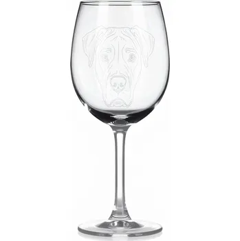 Sklenice Sklenice na víno s gravírovaným motivem – Americký buldok – 4