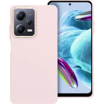 Pouzdro na mobilní telefon OEM Pouzdo FRAME XIAOMI Redmi NOTE 12 PRO 5G pudrově růžové