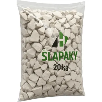 Přírodní kámen Dolomitický vápenec frakce 32-63 mm (bílá okrasná vápencová drť)