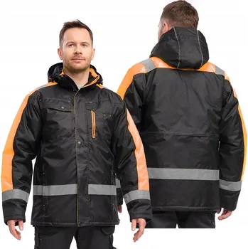 Pracovní obuv Zimní pracovní bunda RIVAL s reflexními prvky, zateplená, S oranžová