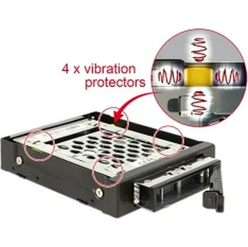 Příslušenství pro datový nosič Delock 3.5” Výměnný rámeček pro 1 x 2.5” SATA / SAS HDD / SSD s ochranou proti vibracím