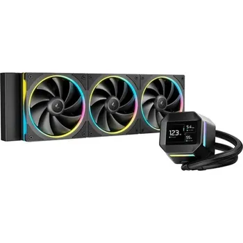Počítačové chlazení DEEPCOOL Vodní chladič LM360, ARGB, 3x 120mm, AM5, LGA1851, černá R-LM360-BKDMMC-1