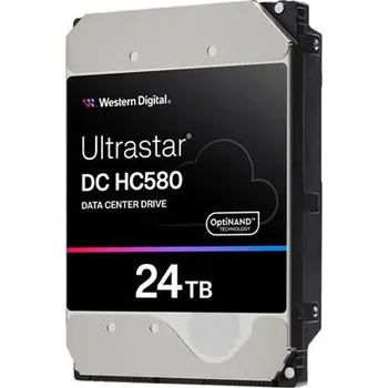 Interní pevný disk 24TB WDC Ultrastar HC580 - 7200rpm, SAS3, 512e/4kn, 512MB ArmorCache, OptiNAND (SE) 3,5"