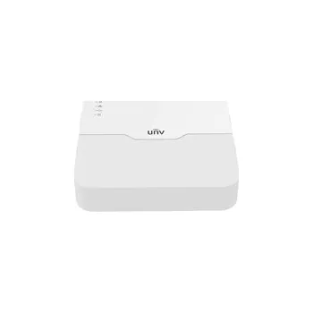 DVR/NVR/HVR záznamové zařízení Uniview NVR, 4 PoE (Max 54W) kanály, H.265, 1x HDD, 8Mpix (80Mbps/64Mbps), HDMI, VGA, 4K, ONVIF, 2x USB, audio