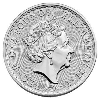 Stříbrná investiční mince Britannia 1 Oz - Elizabeth II.