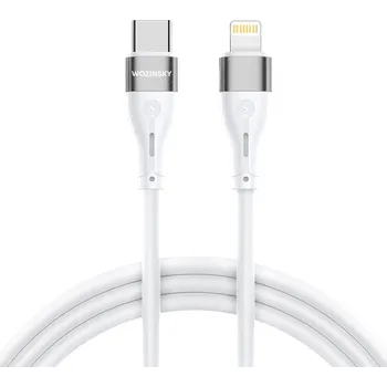 Počítač Wozinsky WSTCL1 USB-C PD kabel - Apple Lightning / 1m / 27W / bílý