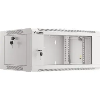 Racková skříň LANBERG RACK CABINET 19" WALL-MOUNTED 4U 570X450 FAST ASSEMBLY (FLAT PACK) GREY