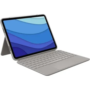 Pouzdro na tablet Logitech Combo Touch for iPad Pro 11-inch (1st, 2nd, and 3rd generation) - SAND - US layout