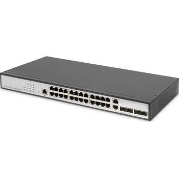 Switch DIGITUS 24portový řízený gigabitový ethernetový přepínač L2 + 2 combo a 2 SFP uplink porty