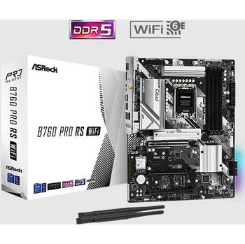 Základní deska ASROCK B760 PRO RS WIFI (intel 1700 12+13gen, 4xDDR5 7200MHz, 4xSATA3, 2x M.2, HDMI+DPort +eDP, 1xGLAN, ATX)