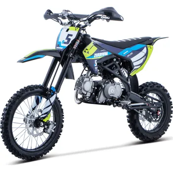 malá motorka Pitbike Zuumav S5 125ccm 17/14, el startér, řazení se spojkou, sedlo 90cm, černá