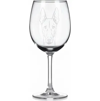 Sklenice Sklenice na víno s gravírovaným motivem – Ibizský podenco – 2