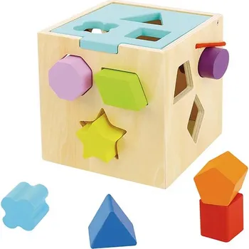 Dřevěná hračka Dřevěná vkládací kostka