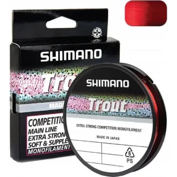 Volný čas Shimano Vlasec Line Trout Competition Red 150m 0,140 mm 1,7 kg