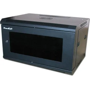 Rozvaděč XtendLan 6U/600x600,na zeď, jednodílný, skleněné dveře