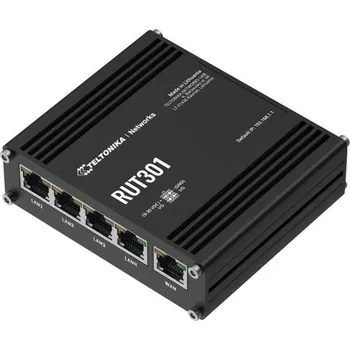 Teltonika RUT301 průmyslový router, 5x Eth 10/100, USB 2.0