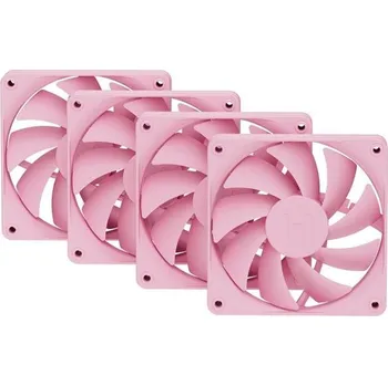 Počítačové chlazení HYTE ventilátor 120mm PWM / barva Strawberry Milk / 1500rpm / 72CFM / ABS / 4-pin / sada 4x ventilátor