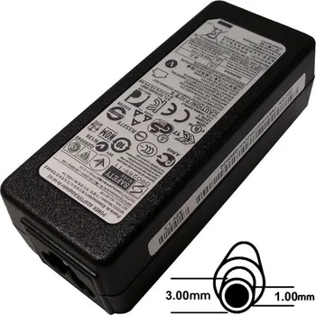 Adaptér k notebooku Napájecí adaptér 40W, 19V 3.0x1.0, originál Samsung