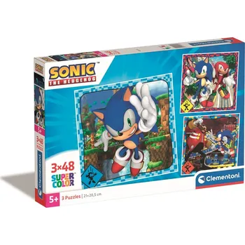Puzzle Clementoni - Puzzle 3x48 Square Sonic