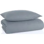 BedTex • Bavlněné jednobarevné ložní povlečení BedTex Exclusive Collection - šedé - 100% bavlna - 70 x 90 cm + 140 x 200 cm