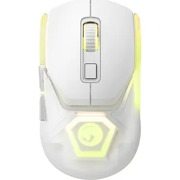 Marvo Myš Fit Pro G1, 19000DPI, 2.4 [GHz], optika, 7tl., bezdrátová, bílá, vestavěná baterie, RGB podsvícení