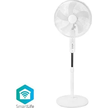 Domácí ventilátor Nedis FNST17CWT40W SmartLife Ventilátor Wi-Fi | 400 mm | Nastavitelná výška | Dálkové ovládání | Android™ / IOS | Bílá
