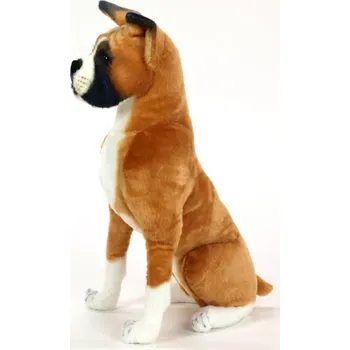 plyšák Plyšový pes Boxer sedící 64cm (Hebký a věrný společník)