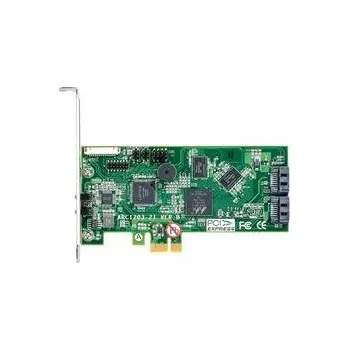 ARECA 2port 6Gb/s SATA PCIe 2.0 x1, RAID Card, 512MB Cache, 2x interní SATA
