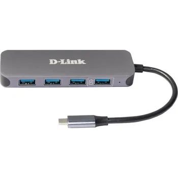USB hub D-Link DUB-2340 USB-C to 4-Port USB 3.0 Hub with Power Delivery