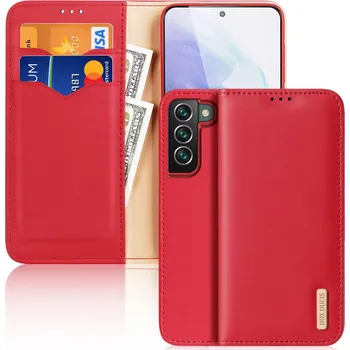 Telefonní příslušenství Dux Ducis kožené pouzdro Hivo Bookcase Samsung Galaxy S22 Plus red / červené