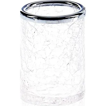 Držák na kartáček Decor Walther, Pohár na zubní kartáčky Crack chromový - Formadore