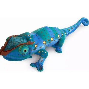 plyšák Plyšový chameleon 124cm modrý