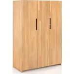 Skříň Bergman 3D - masiv buk Odstín moření: Buk přírodní