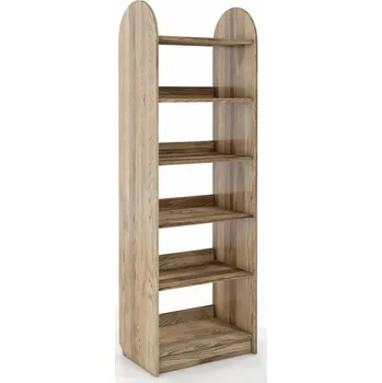 Knihovna Dubový regál Klip - 60 cm - retro olej