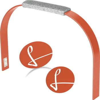 Nákupní košík Výměnný set šedý s lososově oranžovou - LIEBLINGSKORB handle set grey lachsorange