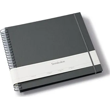 Fotoalbum Semikolon, Album na fotografie Uni Maxi Mucho, tmavě šedý s černými listy - Formadore