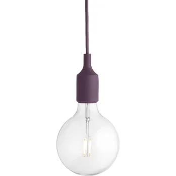 Muuto, Závěsná lampa Muuto E27 červená burgund - Formadore