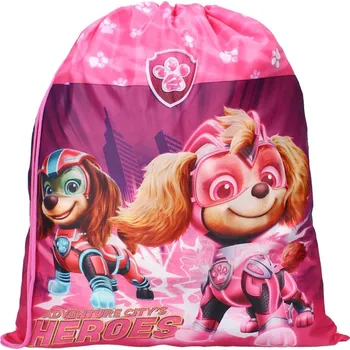 Školní sáček Vadobag • Dětský / dívčí sáček na přezůvky / vak na záda Tlapková patrola ve velkofilmu - Paw Patrol: The Mighty Movie
