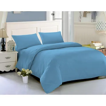 Povlečení Dvoudílné ložní povlečení, jednolůžko - Jednobarevné modré