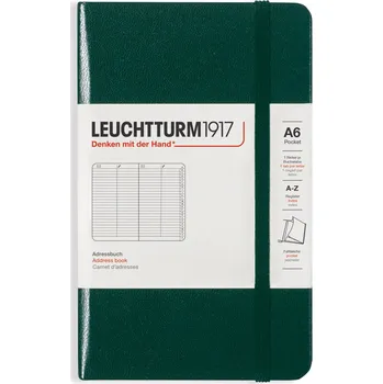 Diář Leuchtturm 1917, Adresář Leuchtturm 1917 A6, lesní zelená - Formadore
