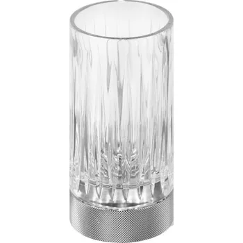 Držák na kartáček Decor Walther, Pohár na zubní kartáčky Club vlnkovací chromový - Formadore