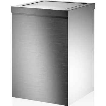 Odpadkový koš Decor Walther, Koš na odpadky do koupelny Contract s klapkou 30 cm matná ocel - Formadore