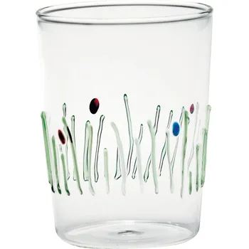 Sklenice Zafferano, Skleněný pohár 4 Stagioni 400 ml zelený - Formadore
