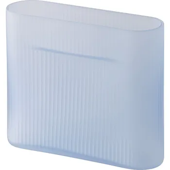 Váza Muuto, Váza Ridge skleněná 16,5 cm modrá - Formadore